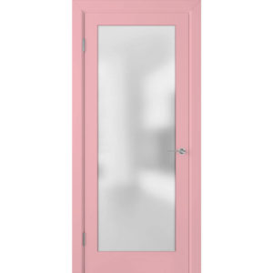 Крашеная дверь Евро (со стеклом, RAL 3015)